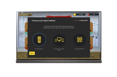 A screenshot of the input method option page on the LG Smart TV platform