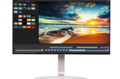 Front view of LG HDR-compatible 32-inch UHD 4K monitor model 32UD99