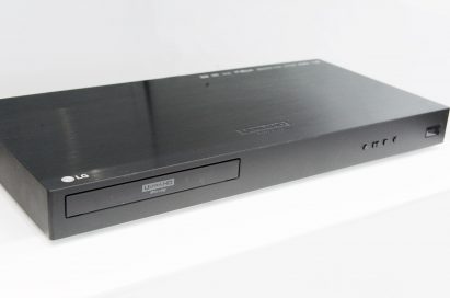 A close-up look of LG UP970 Ultra HD Blu-ray player