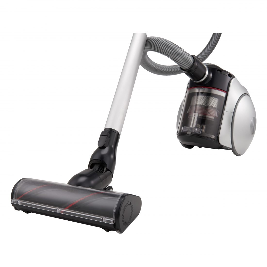 Close-up view of the LG CordZero Canister vacuum cleaner seen from a 15-degree angle