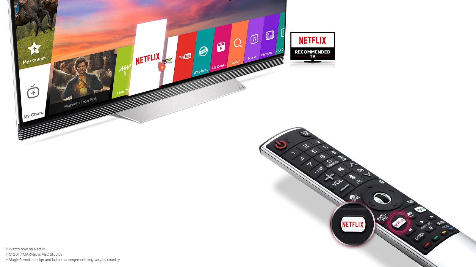 LG Magic Remote with Netflix Hot Key