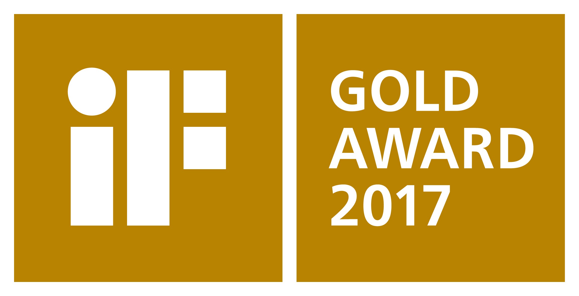 The logo of the iF Gold Award 2017.