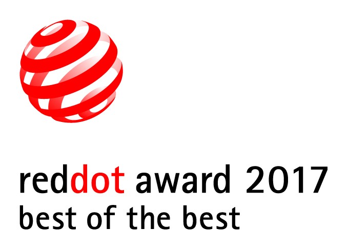 Logo of the reddot award 2017 best of the best.