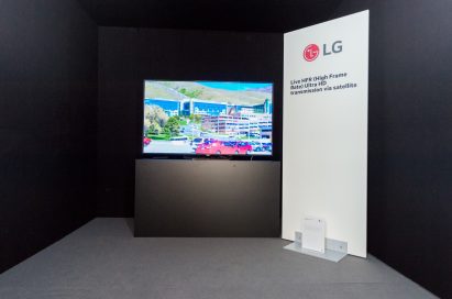 LG OLED TV’s cutting-edge 4K High Frame Rate (HFR) showcased at the tenth SES Industry Days conference in Luxembourg, in collaboration with SES.