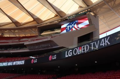 A closer look at LG’s signage at Atletico de Madrid’s stadium