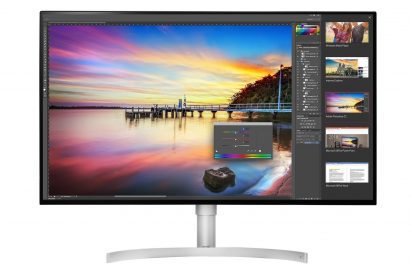 Front view of LG’s 32-inch UHD 4K monitor model 32UK950