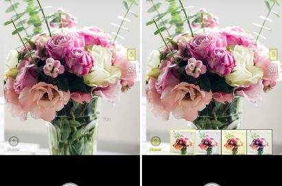 Screenshot of the LG V30’s Vision AI, which can automatically analyze objects and recommend the best shooting mode