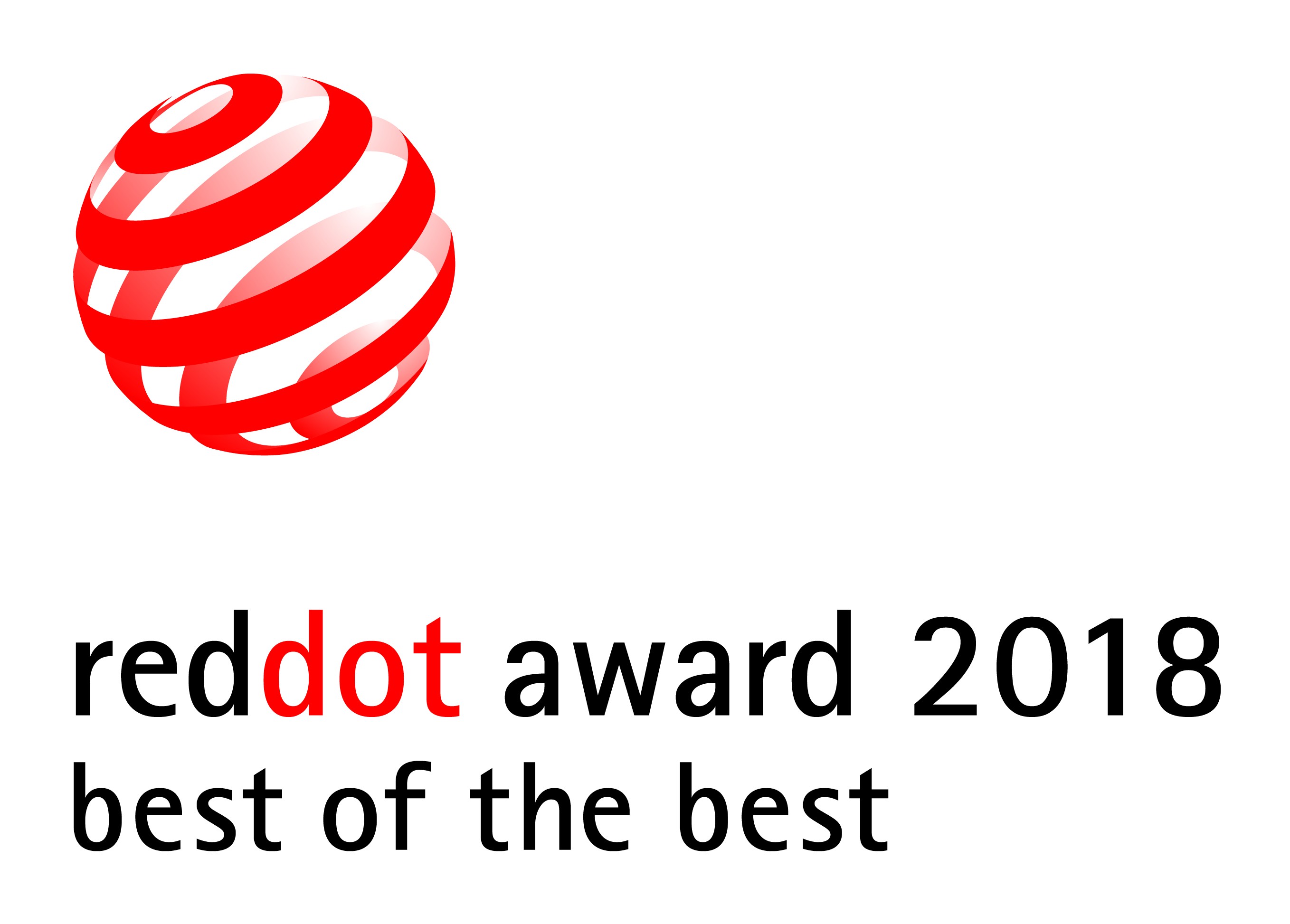 Logo of reddot award 2018 best of the best.