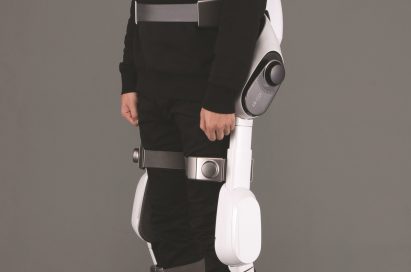 Side profile of man wearing LG CLOi SuitBot