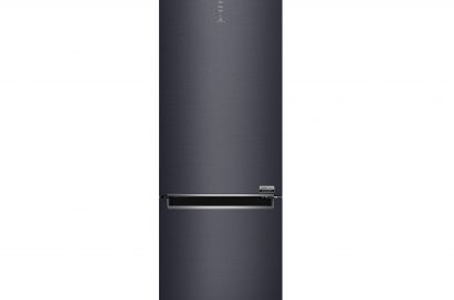 LG Centum System™ bottom-freezer refrigerator with matte black finish