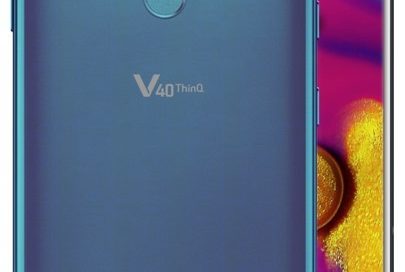 An image of the LG V40 ThinQ smartphone