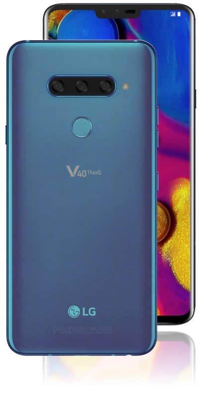 An image of the LG V40 ThinQ smartphone