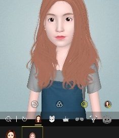 A sample AR Emogi avatar of the My Avatar feature