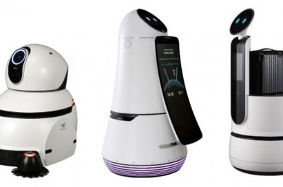 LG’s commercial robots – the Cleaning Robot, Airport Guide Robot and Porter Robot