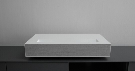 A front view of LG CineBeam Laser 4K projector model HU85L