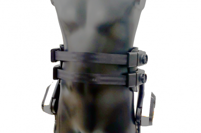 Front view of LG CLOi SuitBot on mannequin