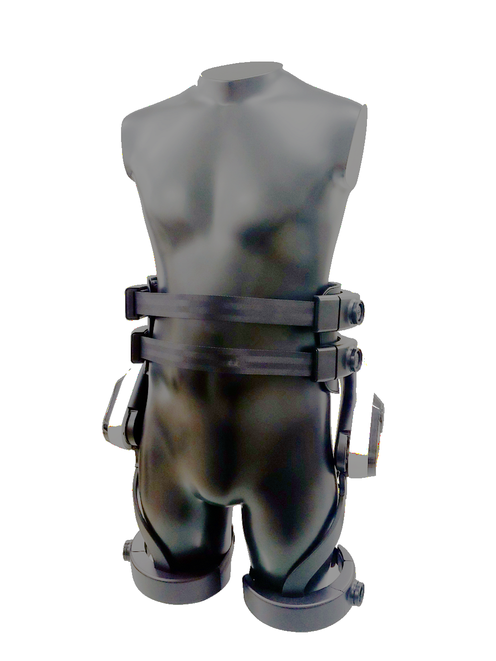 Front view of LG CLOi SuitBot on mannequin