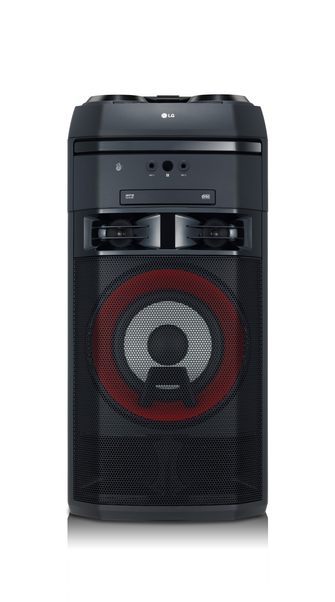 A front view of LG XBOOM model OL55