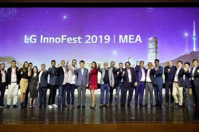 A group photo of attendees at LG InnoFest 2019 MEA