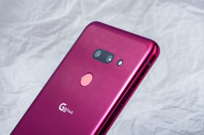 The rear side of LG G8 ThinQ