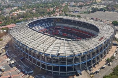 A top view of the Estadio Azteca taken by the LG Q60 smartphone