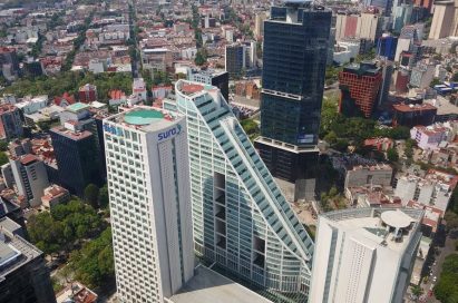 A top view of the Sura Mexico building taken by LG Q60