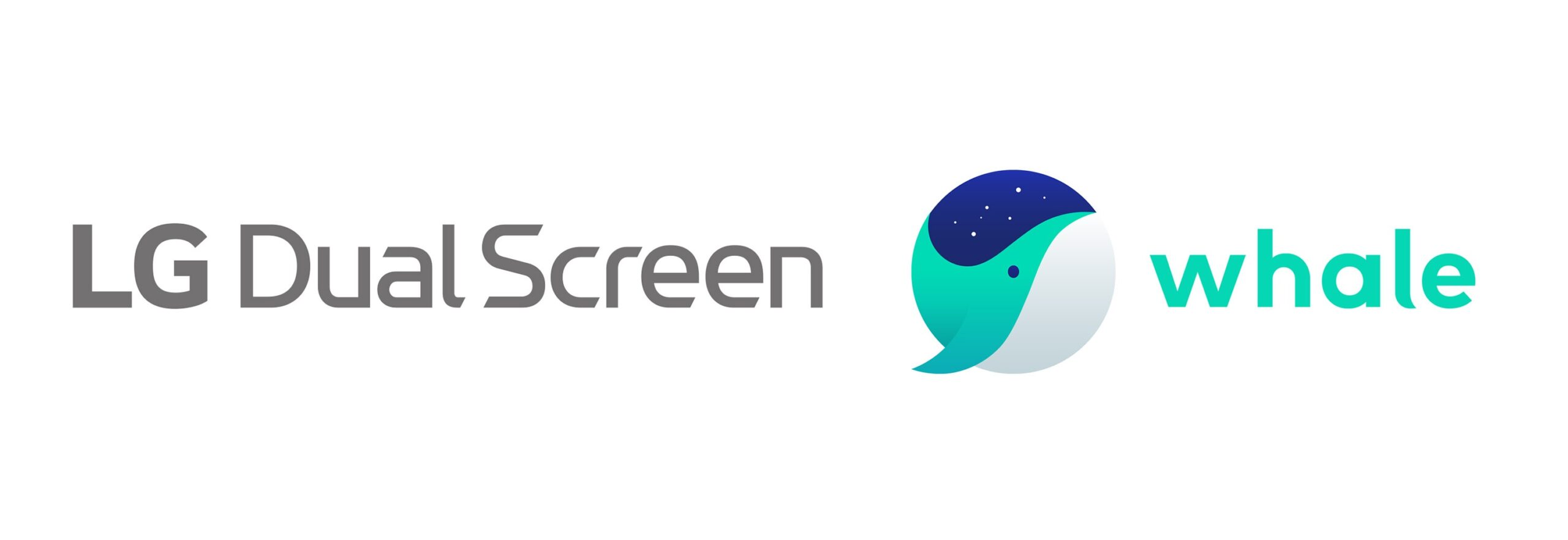 Logo of LG Dual Screen and Naver Whale
