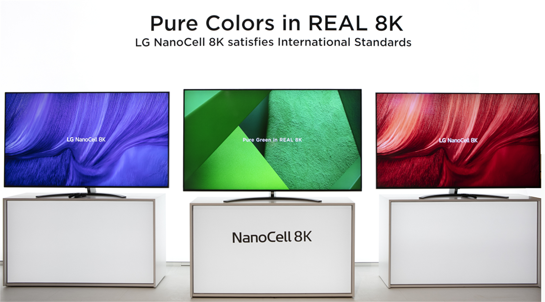 A concept image of the LG NanoCell 8K TVs that claims the TV satisfies international standards