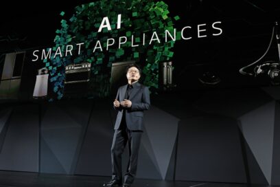 Ahn Seung-kwon, Chief Technology Officer of LG Electronics discusses the company's AI smart appliances during the LG Press Conference at CES 2017.