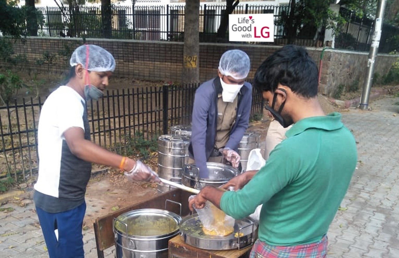 The Akshaya Patra Foundation, an Indian NGO, providing food for those in need