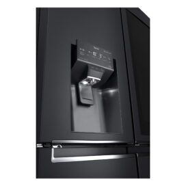 Close-up view of the water dispenser of LG InstaView Door-in-Door refrigerator with UVnan