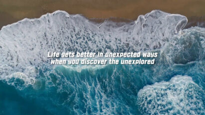 Screenshot image of an invitation for an online announcement of LG Mobile’s Explorer Project, displaying the text: “Life gets better in unexpected ways when you discover the unexplored