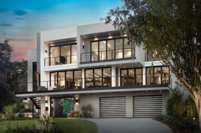 The facade of the New American Remodel 2021 (TNAR), a showhome equipped with LG's highly advanced appliances and technologies to deliver an impactful virtual tour.