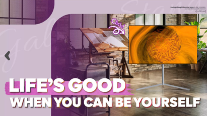 A screenshot from the Life's Good campaign website’s home page.
