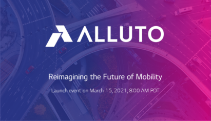 A poster for the Alluto launch event scheduled for 8:00am PDT on March 15th, 2021.