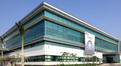 A front view of the LG Haiphong Campus in Vietnam