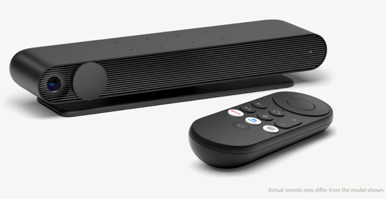 The Portal TV box with its remote control.