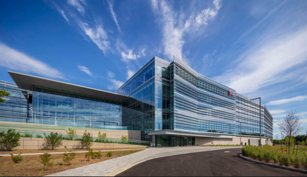 The LEED Platinum Certified LG North American headquarters campus in Englewood Cliffs, New Jersey 