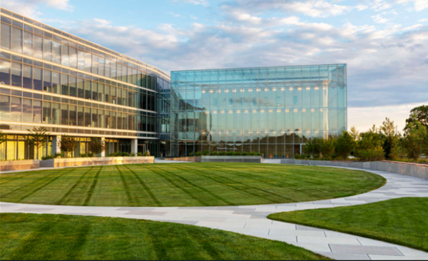 A closer look at the buildings within the LG North American headquarters campus in New Jersey 