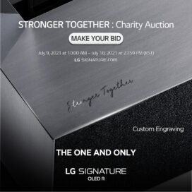 An image of LG SIGNATURE OLED R with custom engraving option