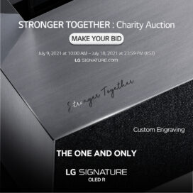 An image of LG SIGNATURE OLED R with custom engraving option