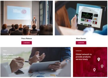 A screenshot of LG's Future Mobility website with links to press releases, stories and more.