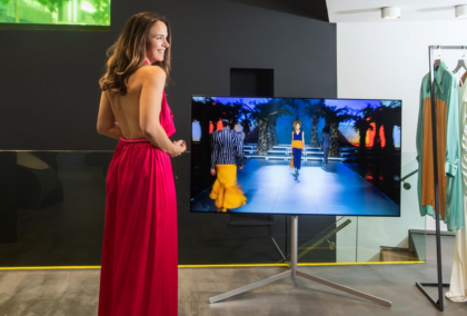 Haute Couture Lit on LG OLED Gallery TV