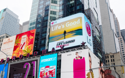 Life’s Good Film on New York City Times Square.
