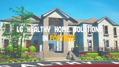 A photo of the LG Healthy Home in the game ‘Fortnite’