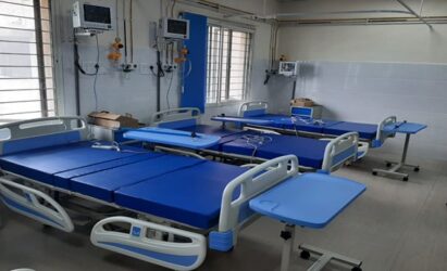 LG-donated medical beds inside a local hospital.