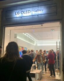 The entrance to the LG OLED Gallery in Paris.