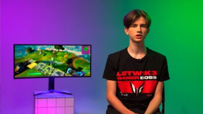 Fortnite gamer Mark Letw1k3 Danilov during a teaser video for Gamer Boss.