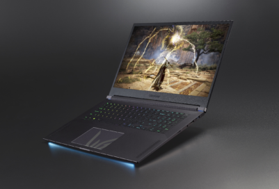 LG UltraGear gaming laptop – dark background