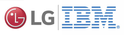 Official logos of LG Electronics and IBM